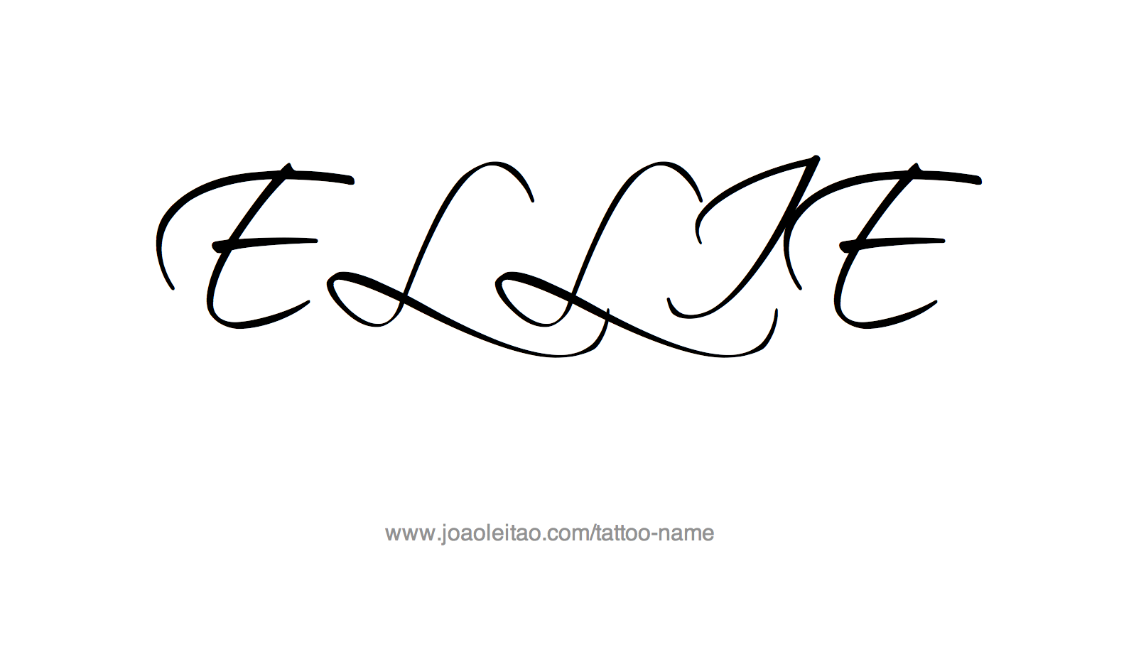 Tattoo Design Name Ellie 