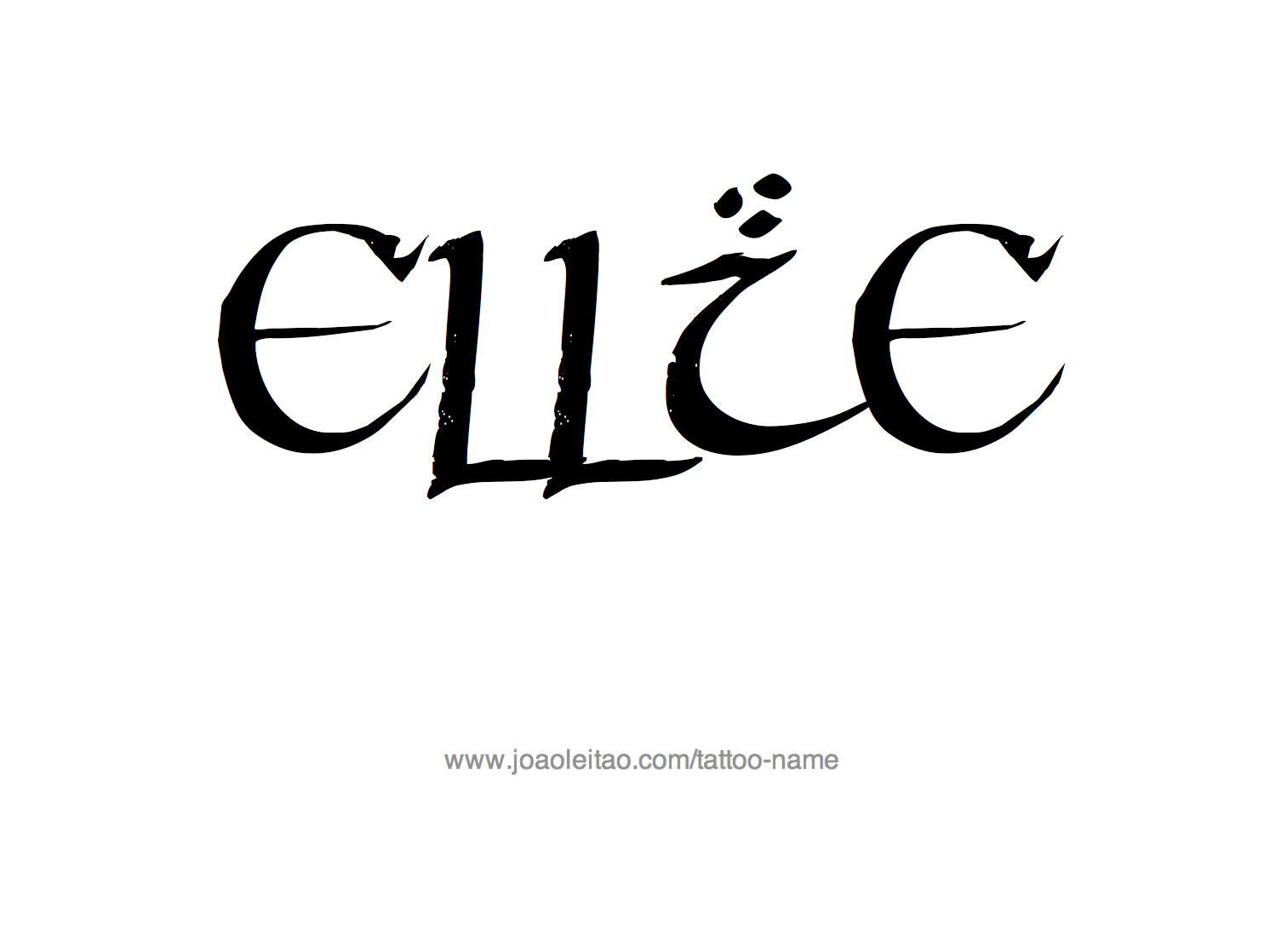 Tattoo Design Name Ellie 