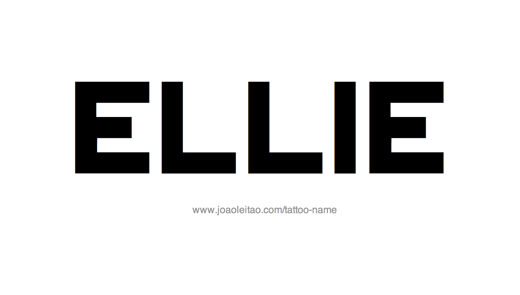 Tattoo Design Name Ellie 