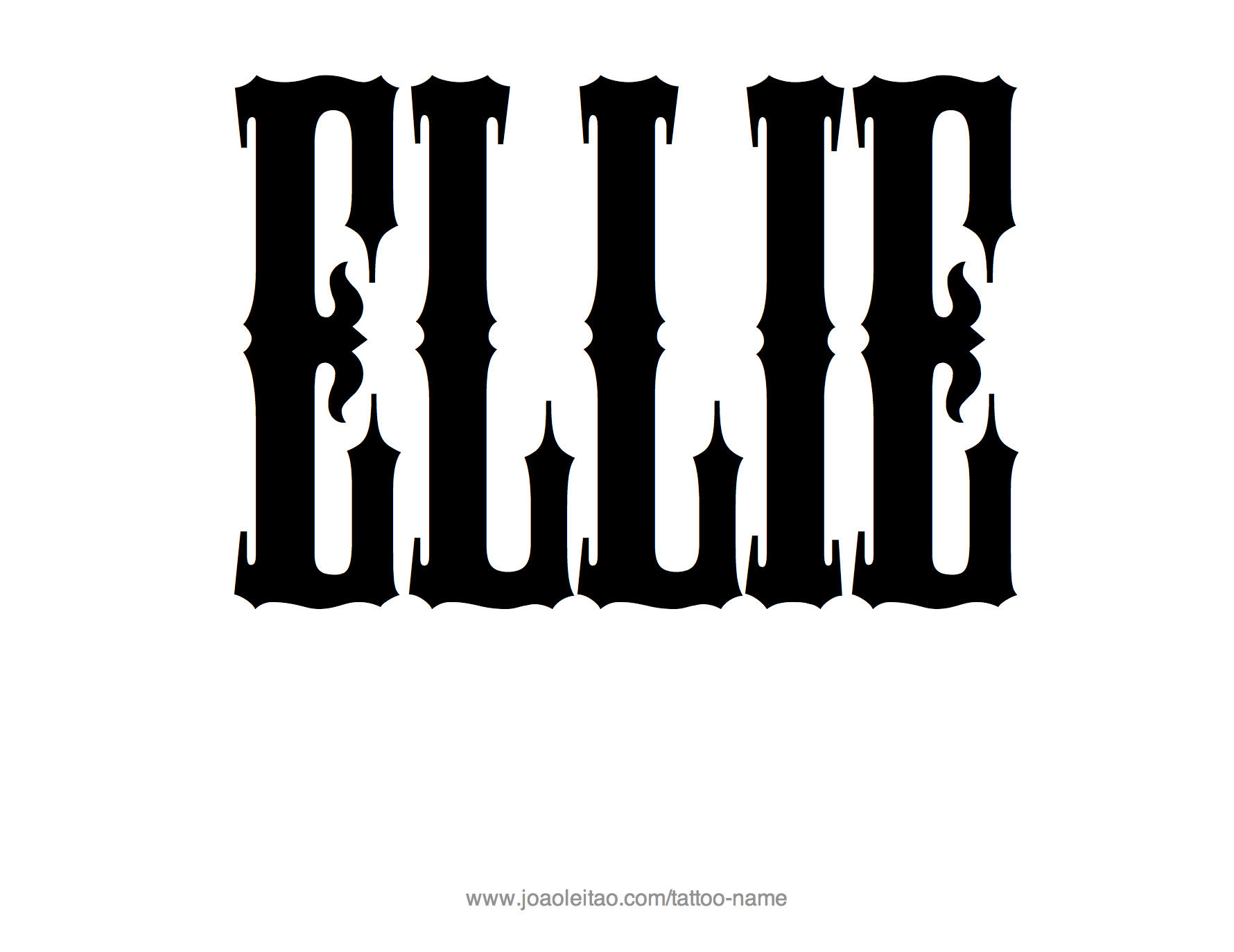 Tattoo Design Name Ellie 