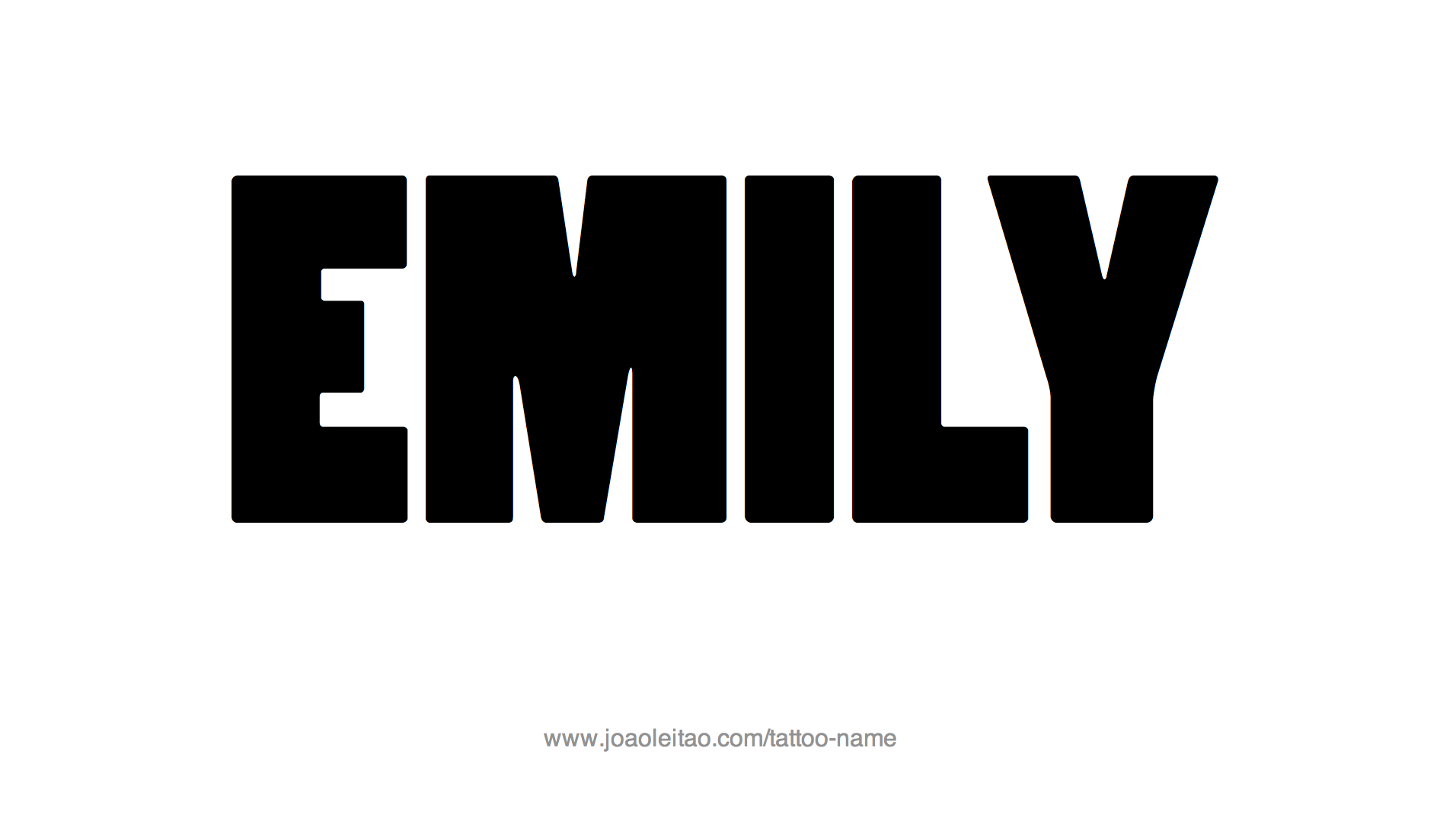 Tattoo Design Name Emily 