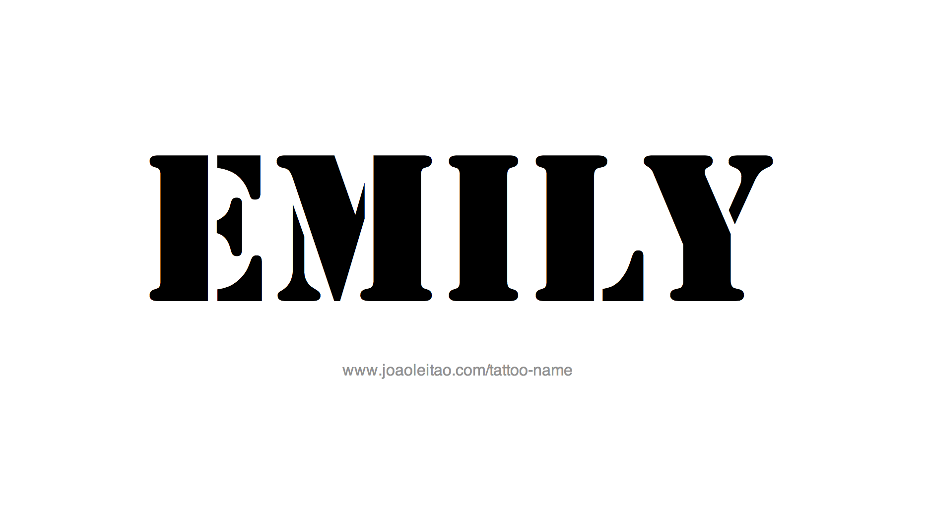 Tattoo Design Name Emily 