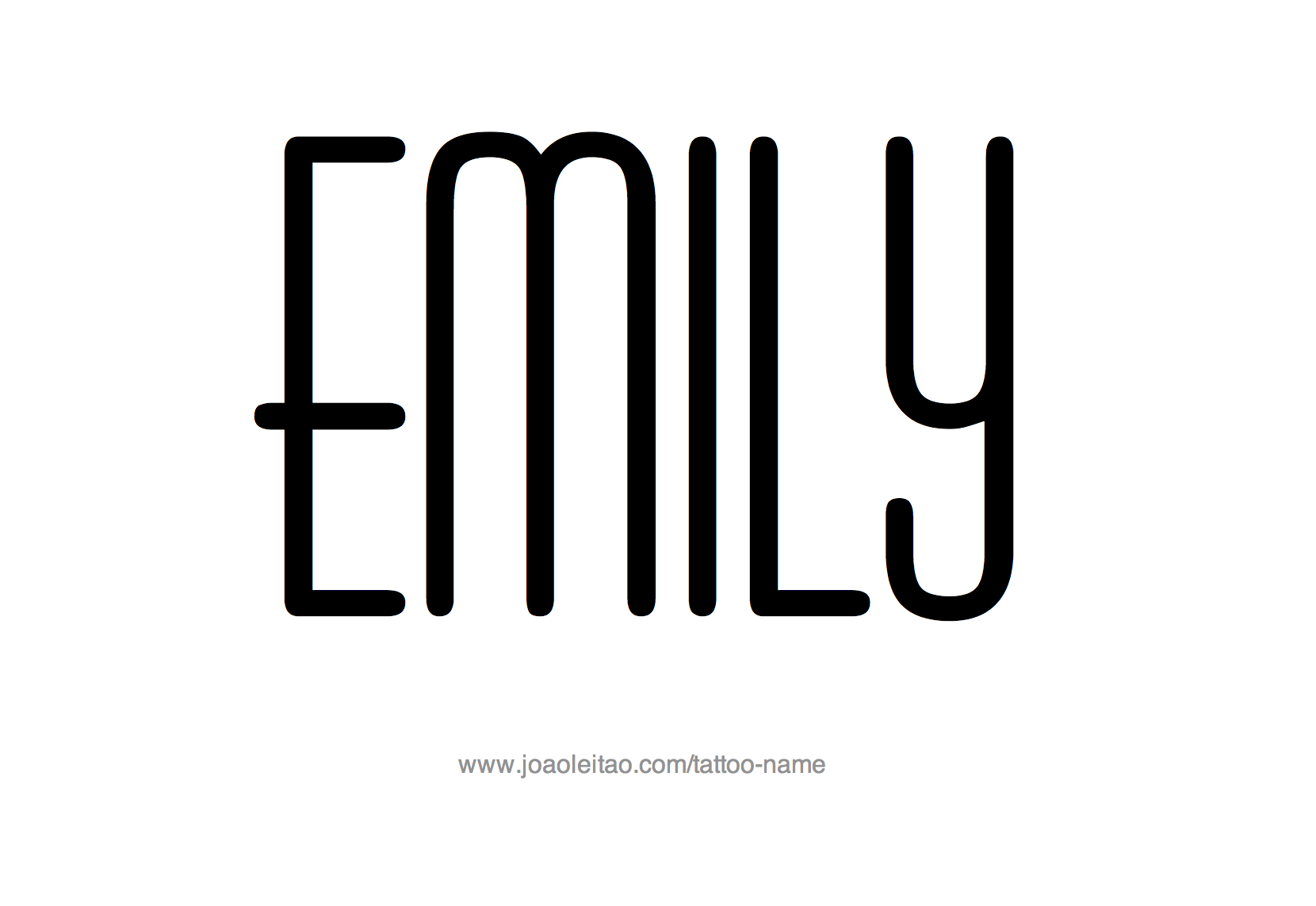 Tattoo Design Name Emily 