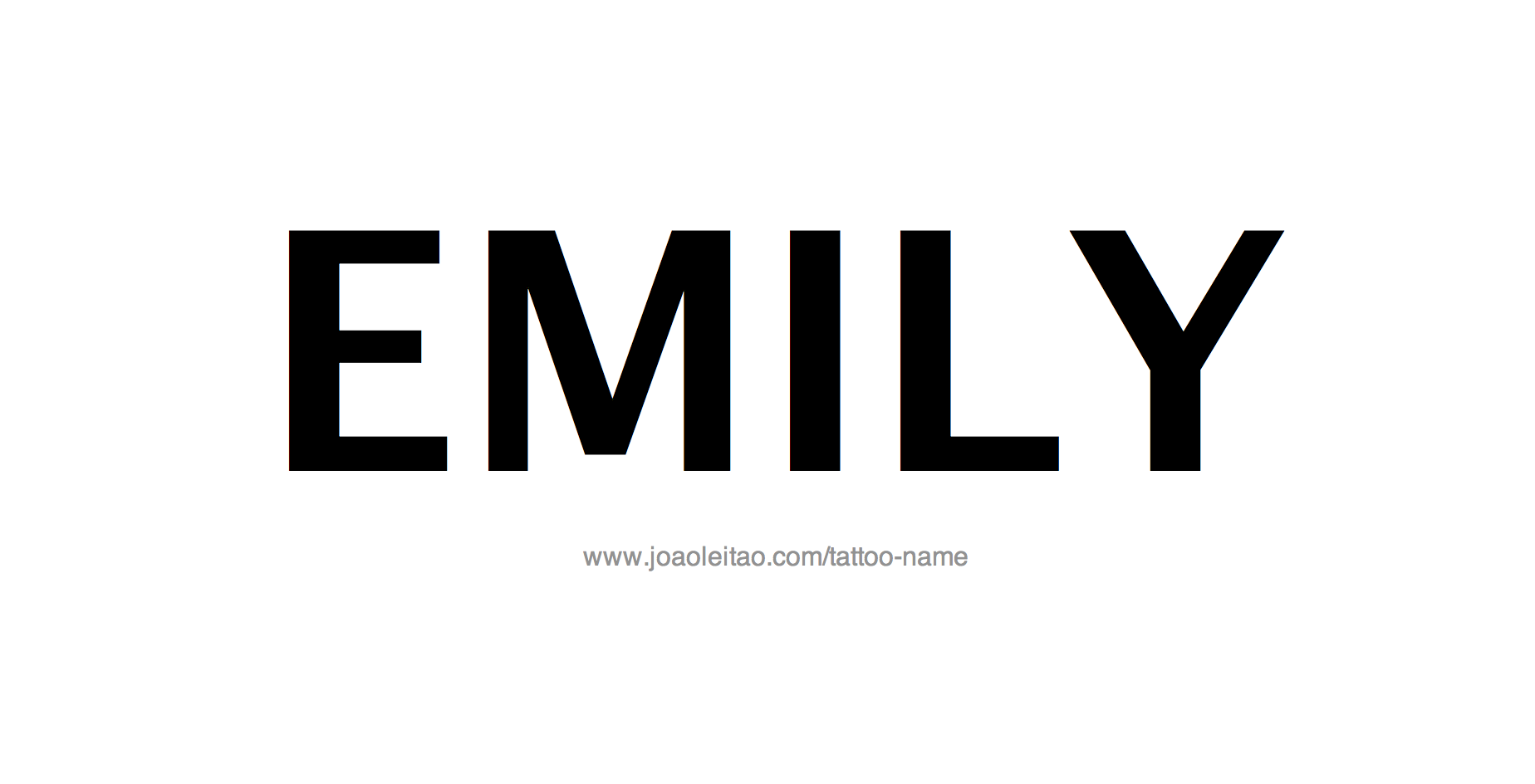 Tattoo Design Name Emily 