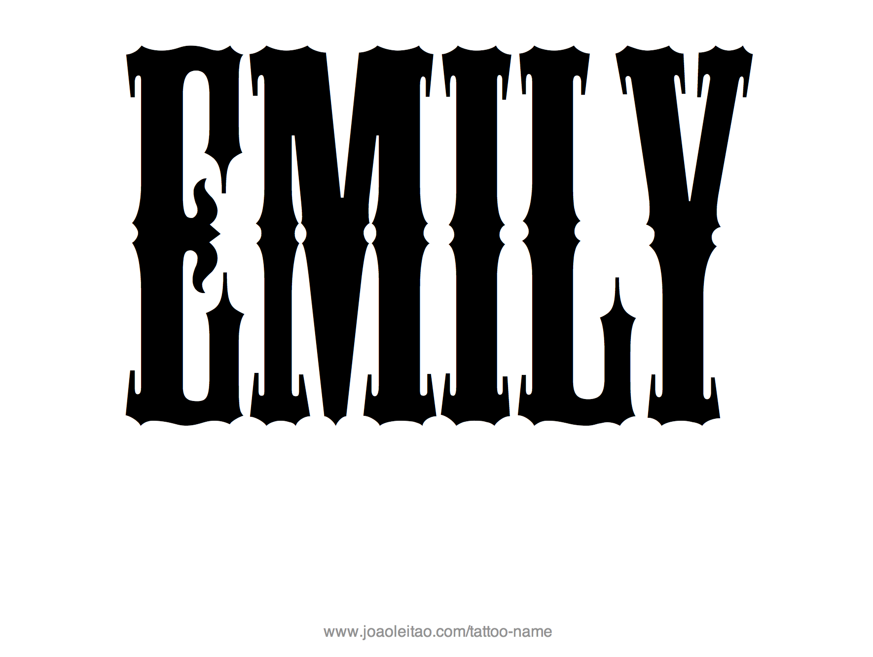 Tattoo Design Name Emily 