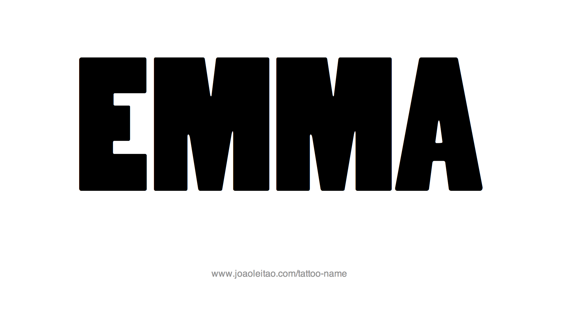 Tattoo Design Name Emma 