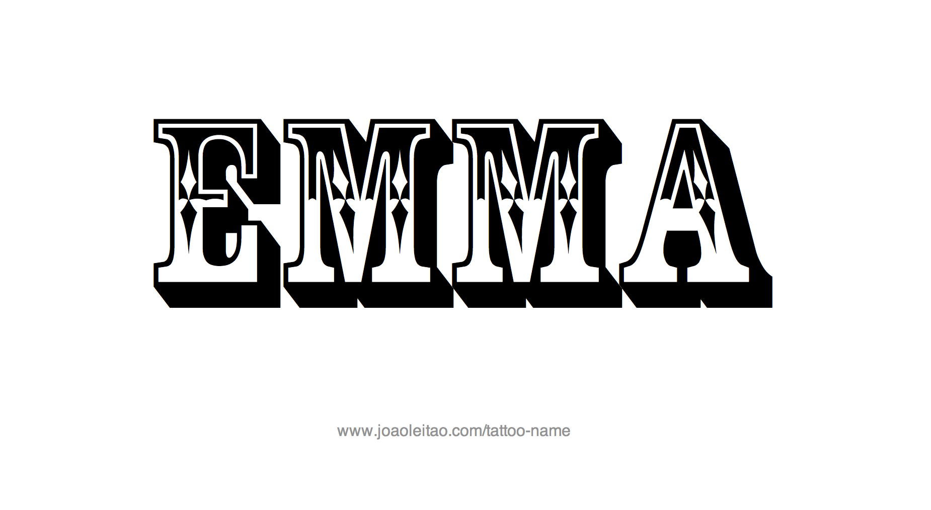 Tattoo Design Name Emma 