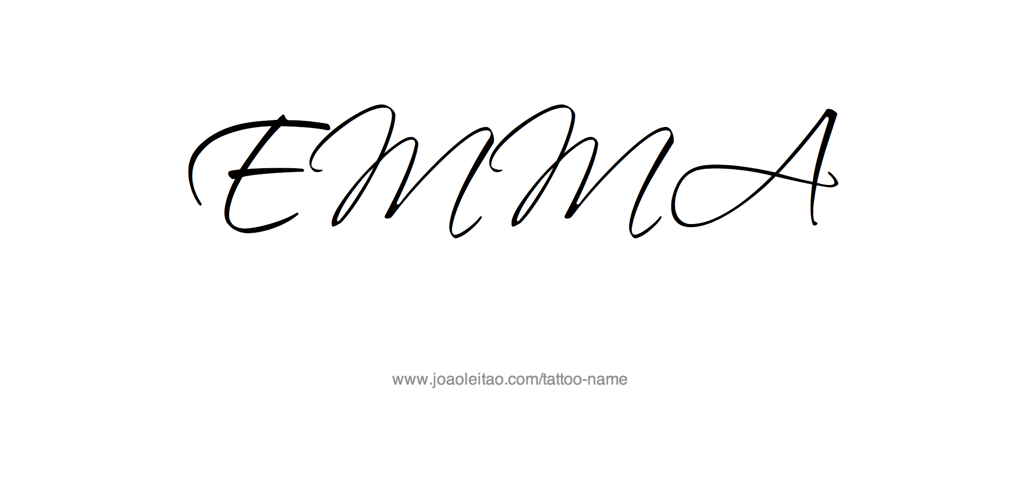 Tattoo Design Name Emma 