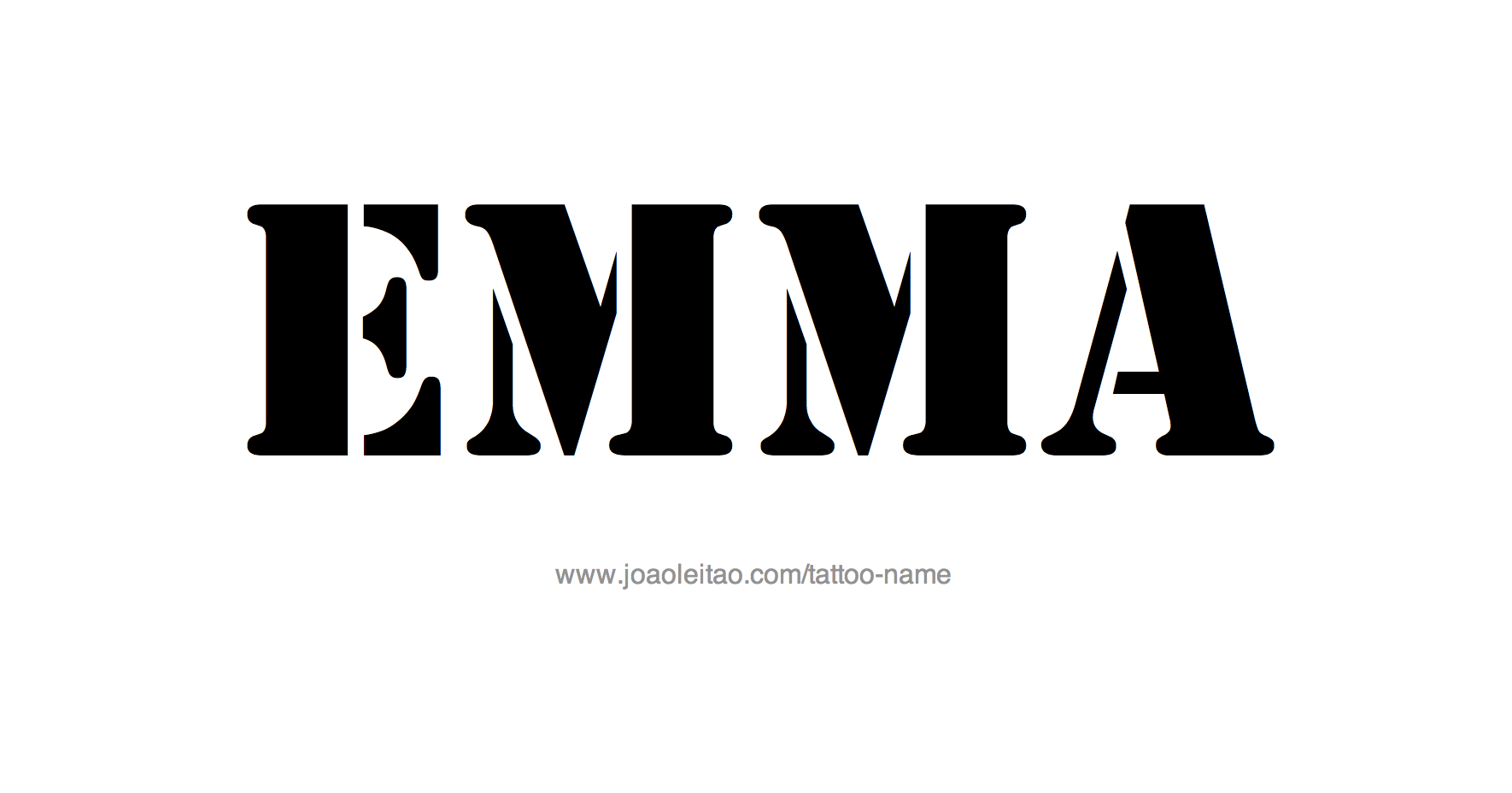 Tattoo Design Name Emma 