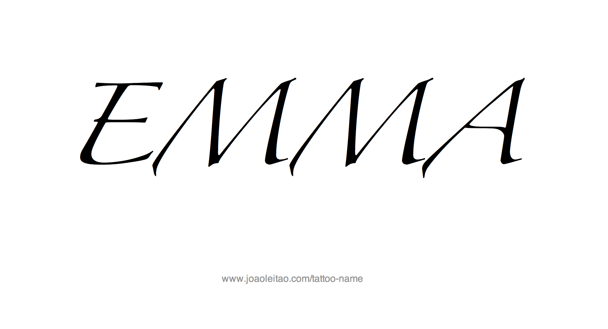 Tattoo Design Name Emma 