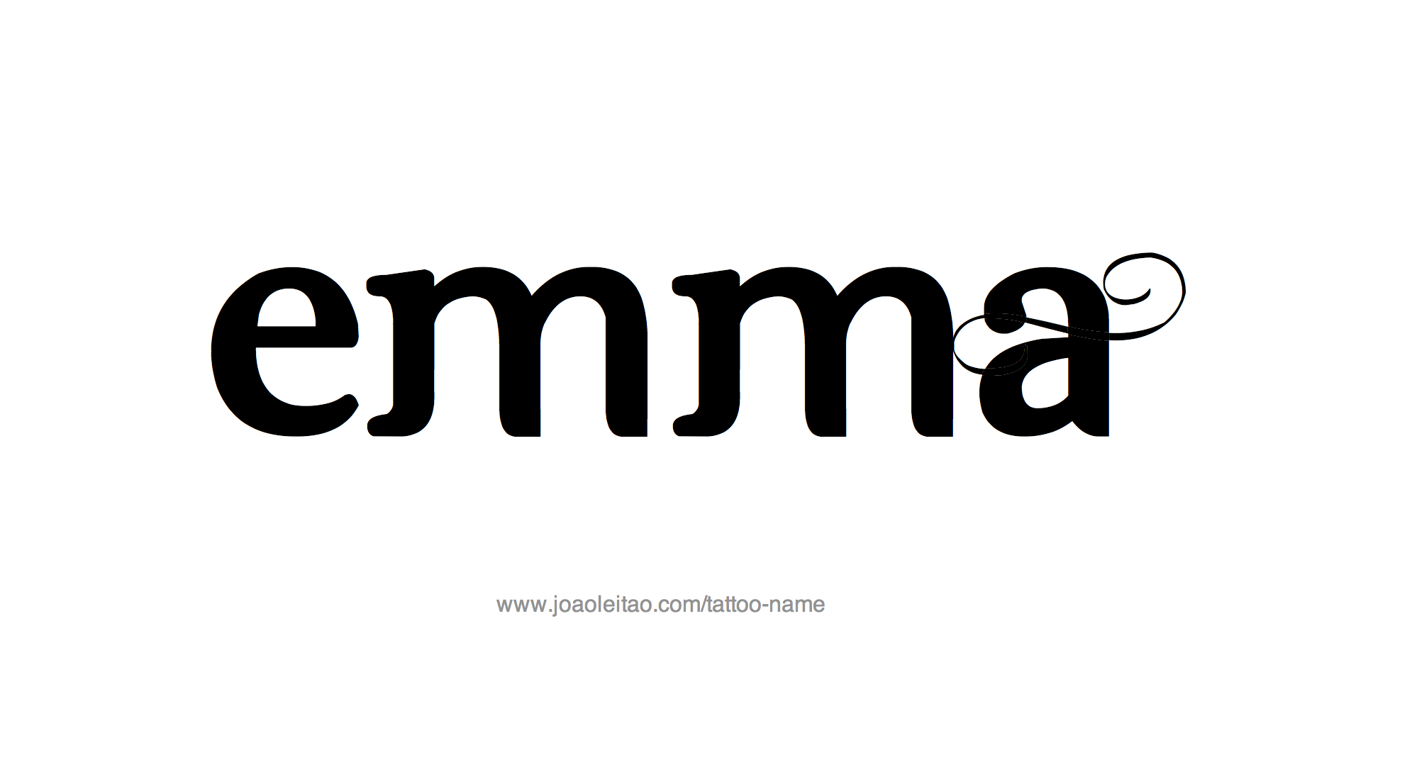 Tattoo Design Name Emma 