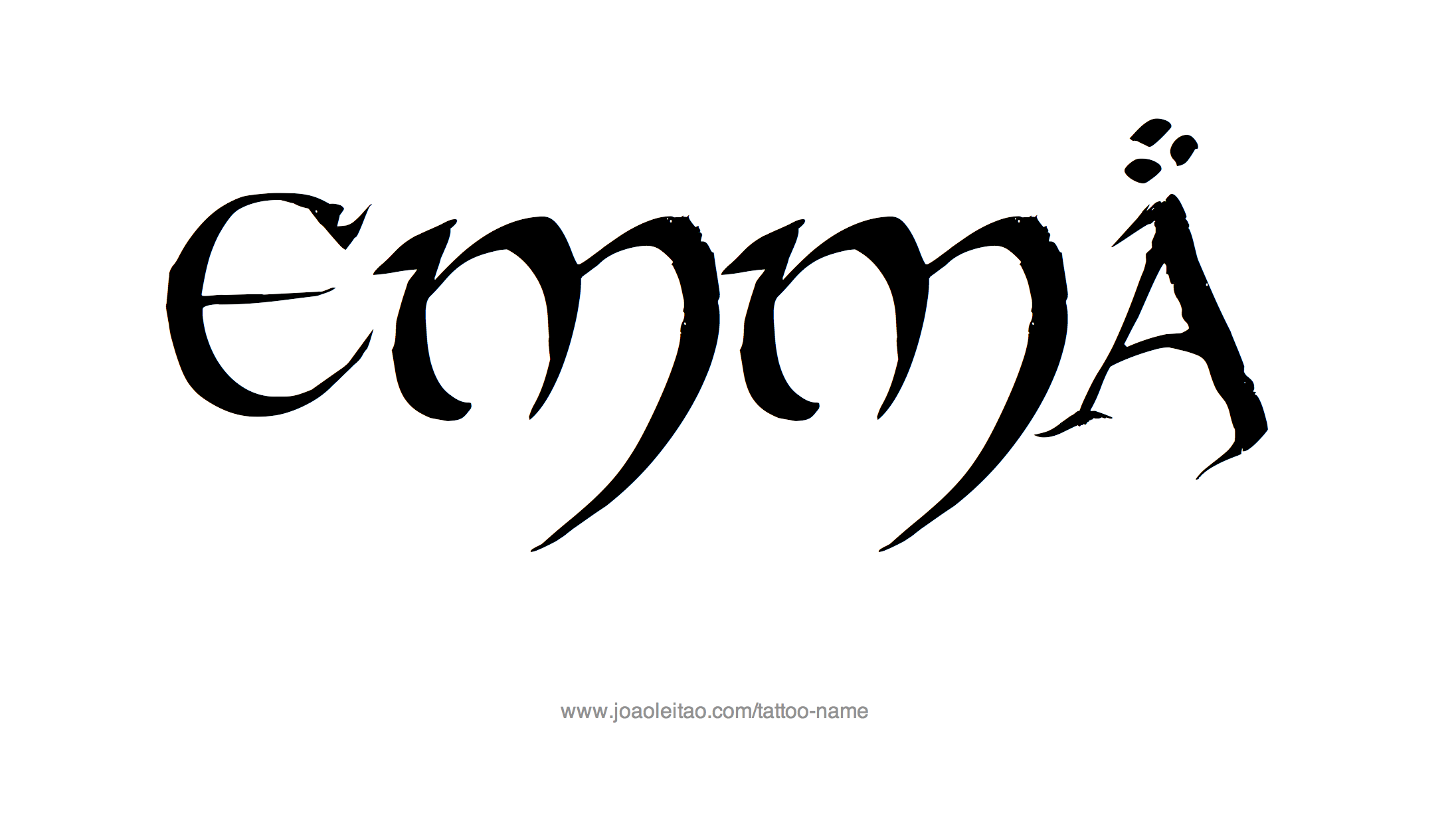 Tattoo Design Name Emma 