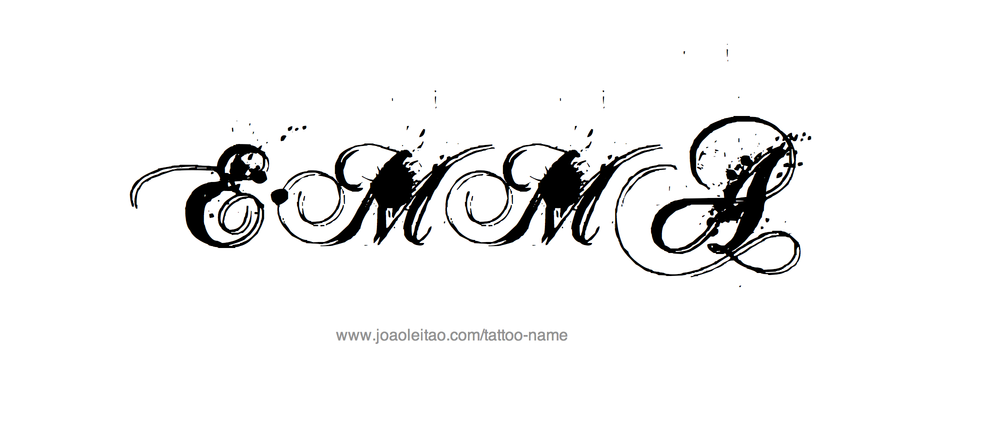 Tattoo Design Name Emma 