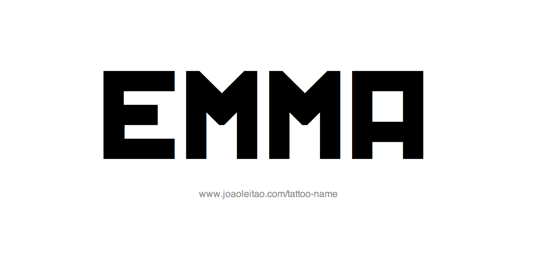 Tattoo Design Name Emma 