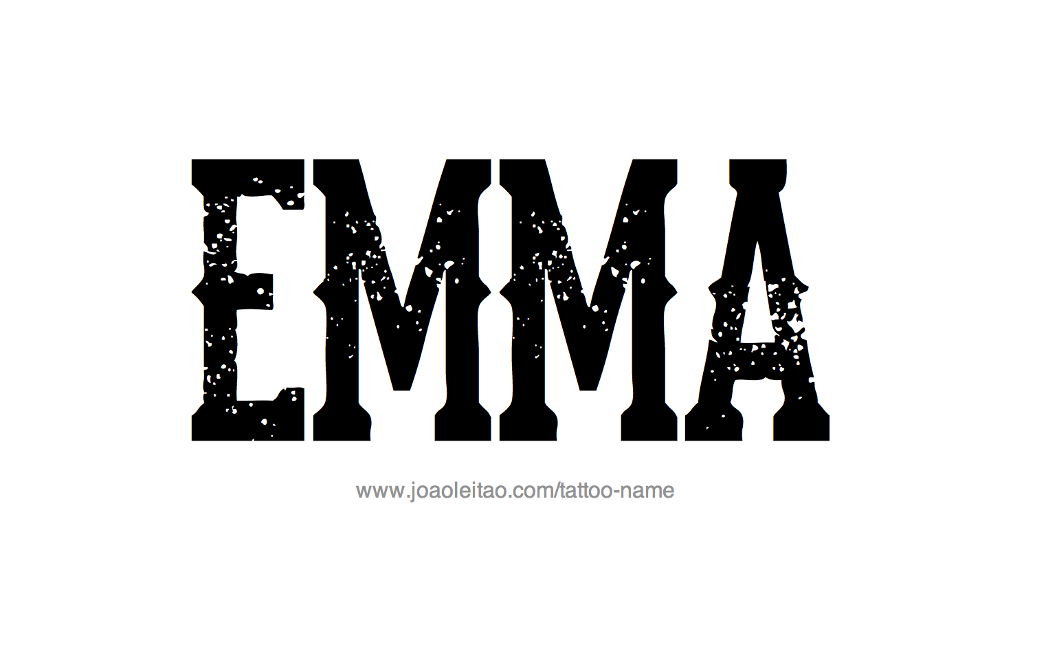 Tattoo Design Name Emma 