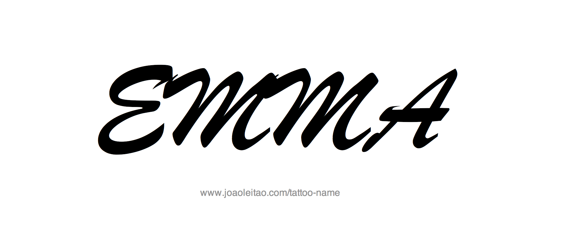 Tattoo Design Name Emma 