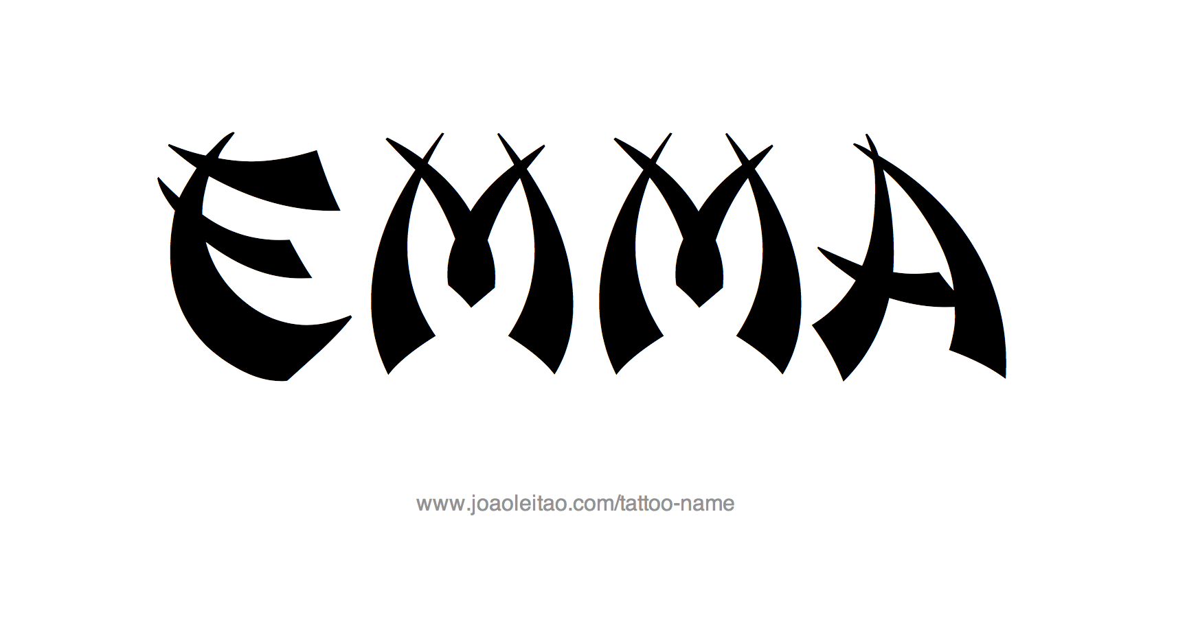 Tattoo Design Name Emma 
