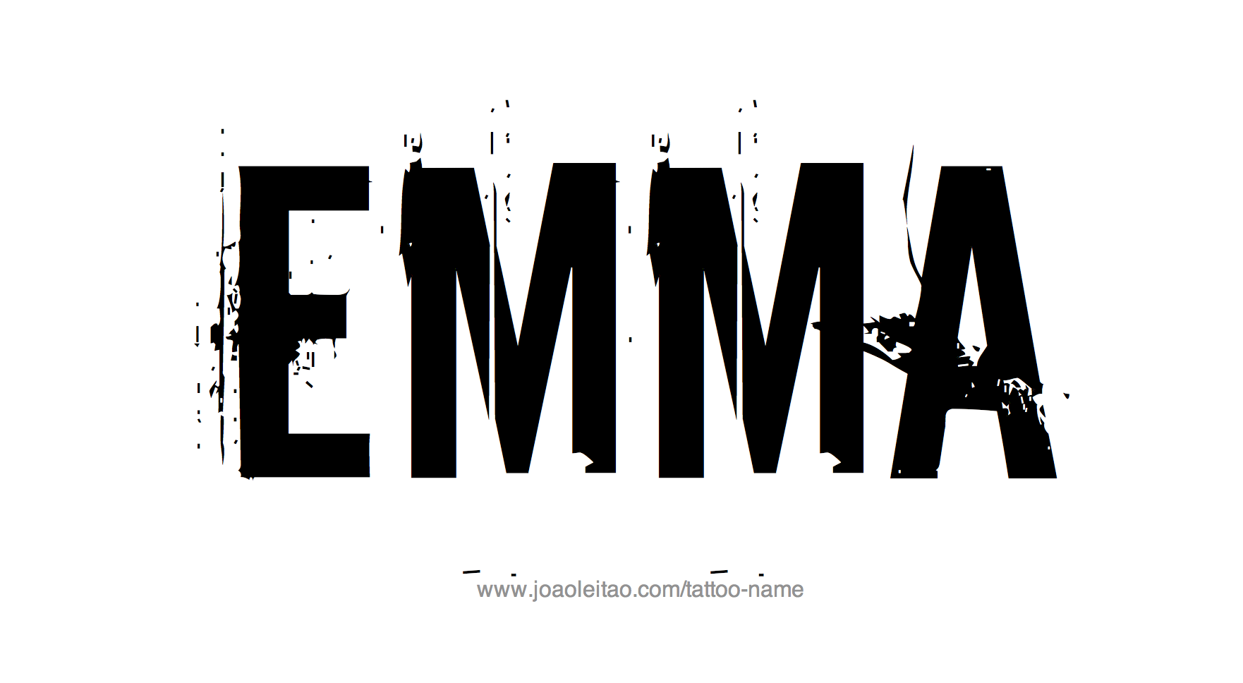 Tattoo Design Name Emma 