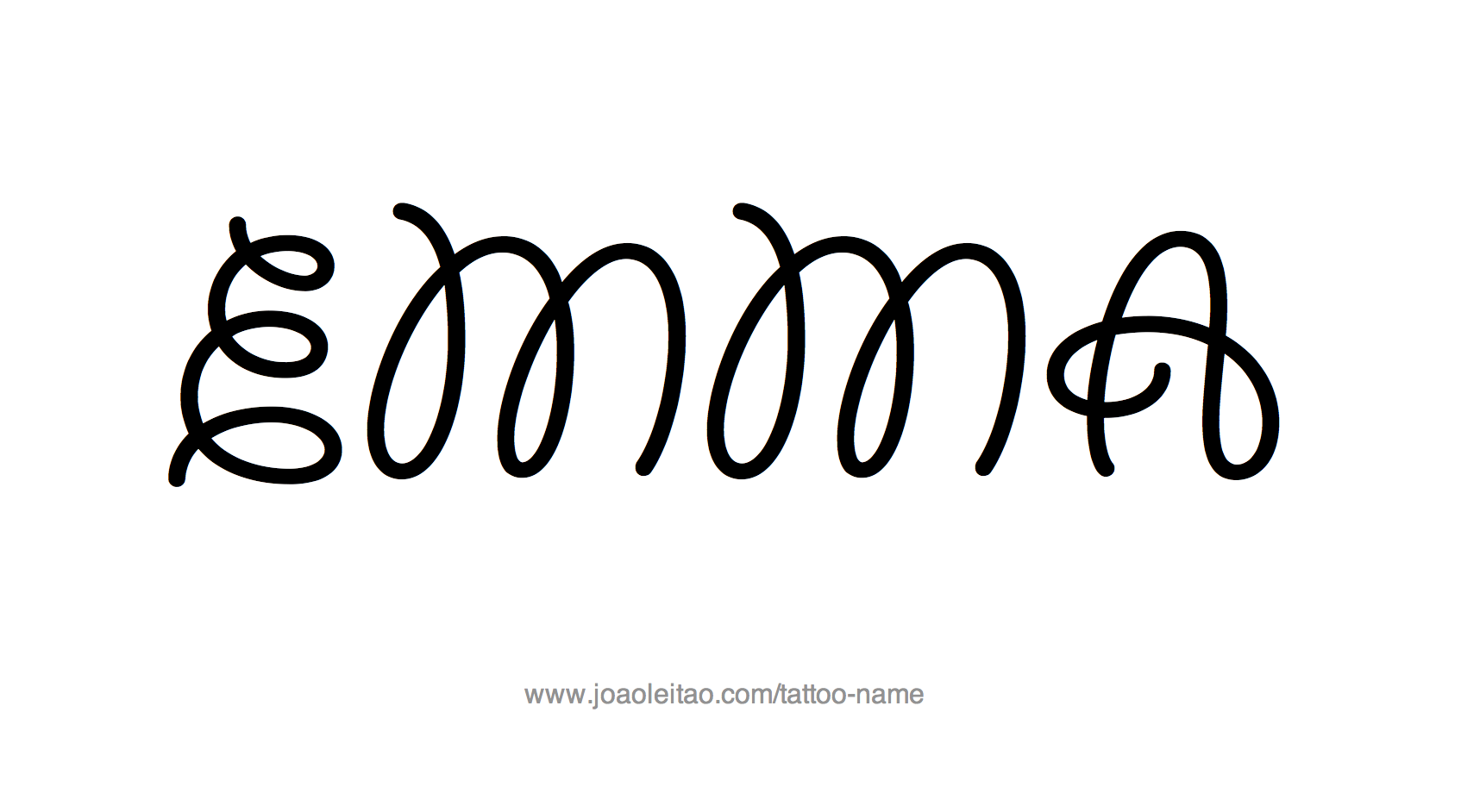 Tattoo Design Name Emma 