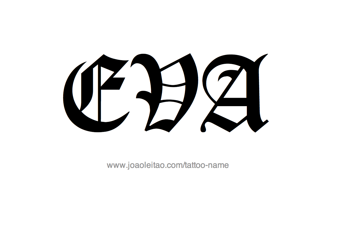 Tattoo Design Name Eva 