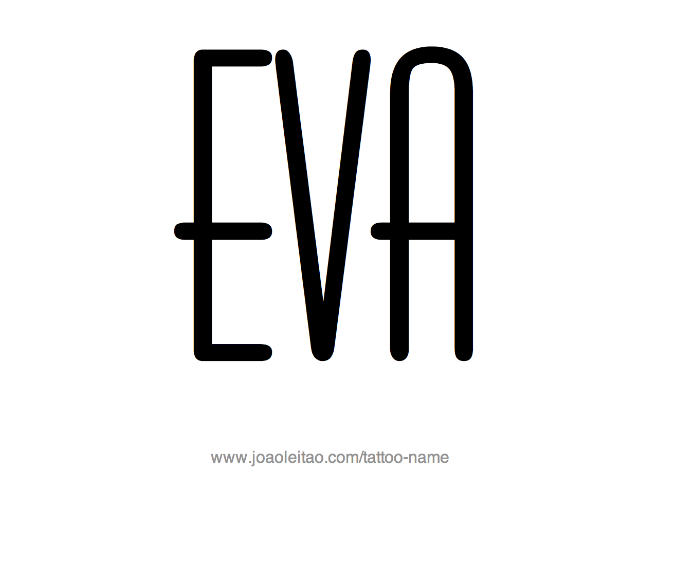 Tattoo Design Name Eva 