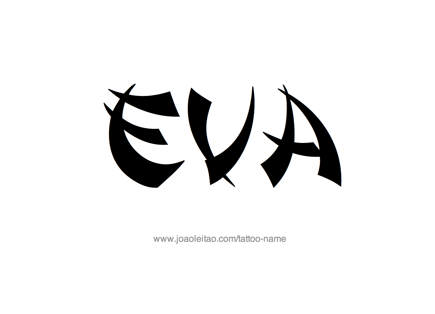 Tattoo Design Name Eva 