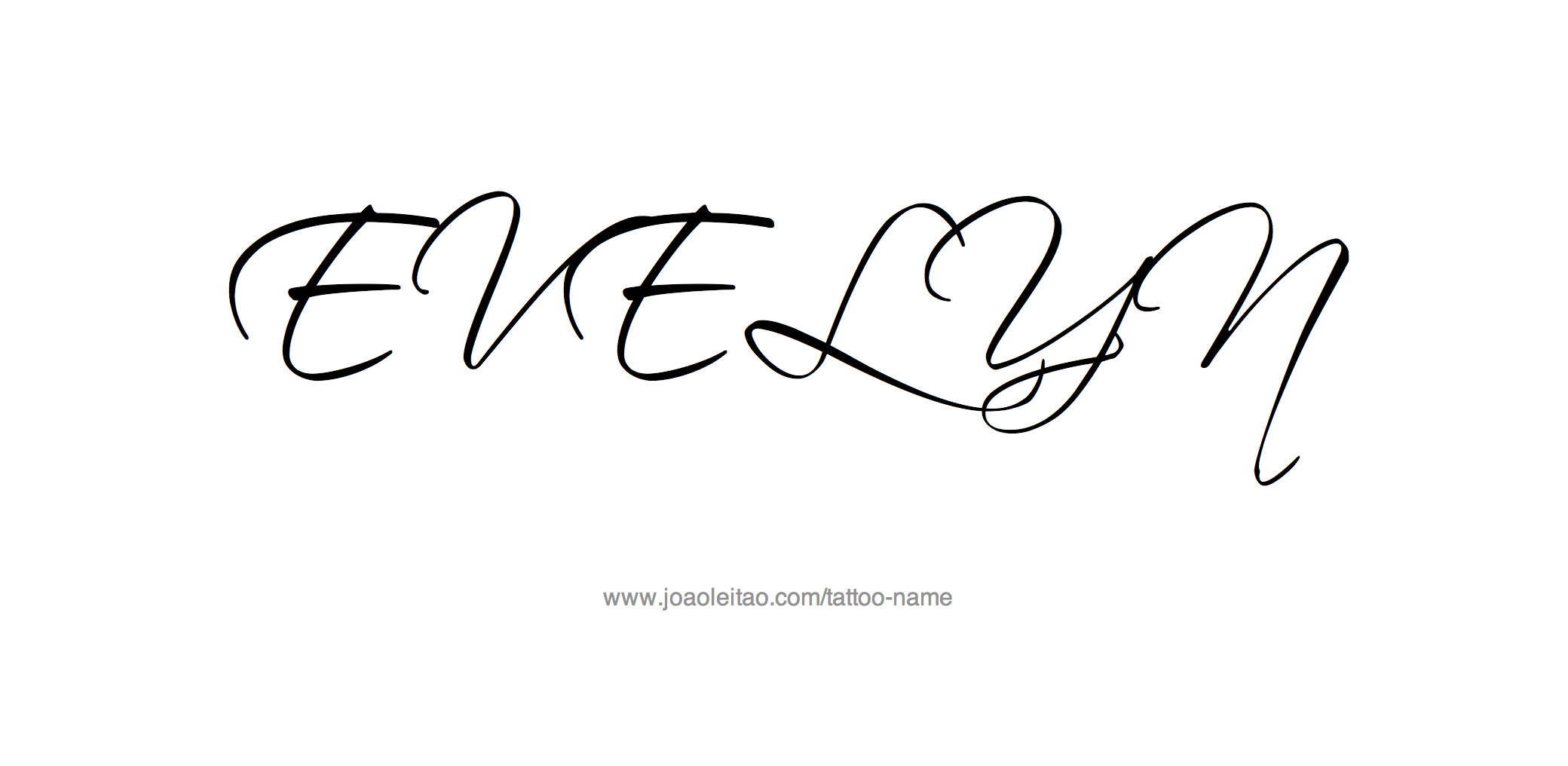 Tattoo Design Name Evelyn 