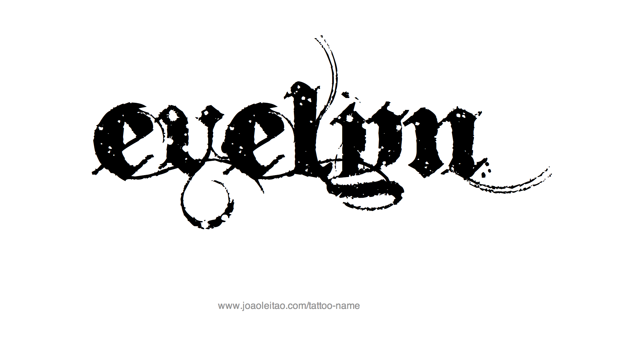 Tattoo Design Name Evelyn 