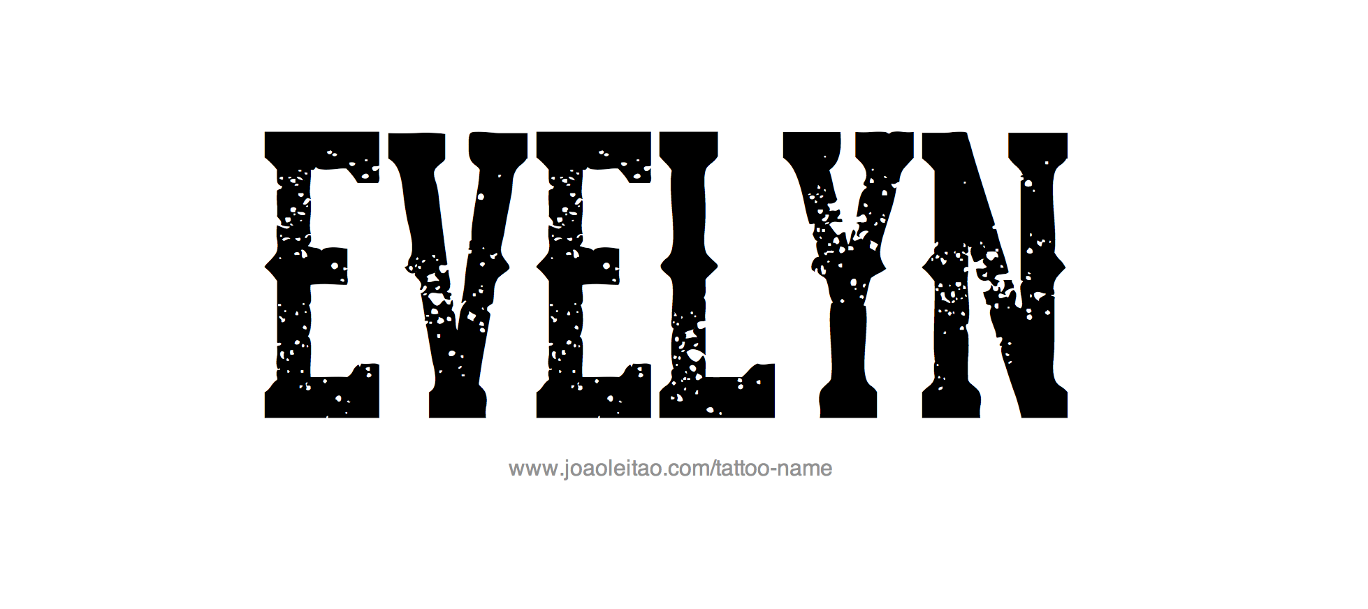 Tattoo Design Name Evelyn 