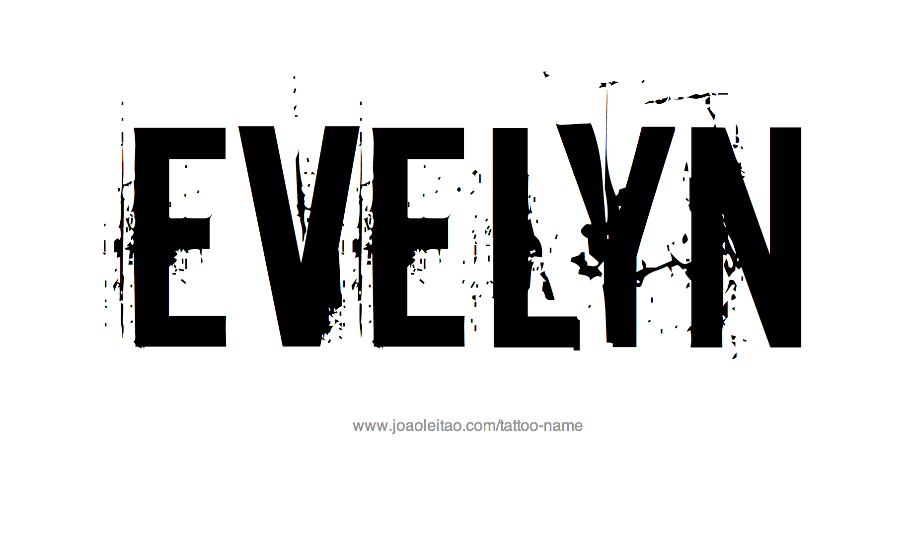 Tattoo Design Name Evelyn 