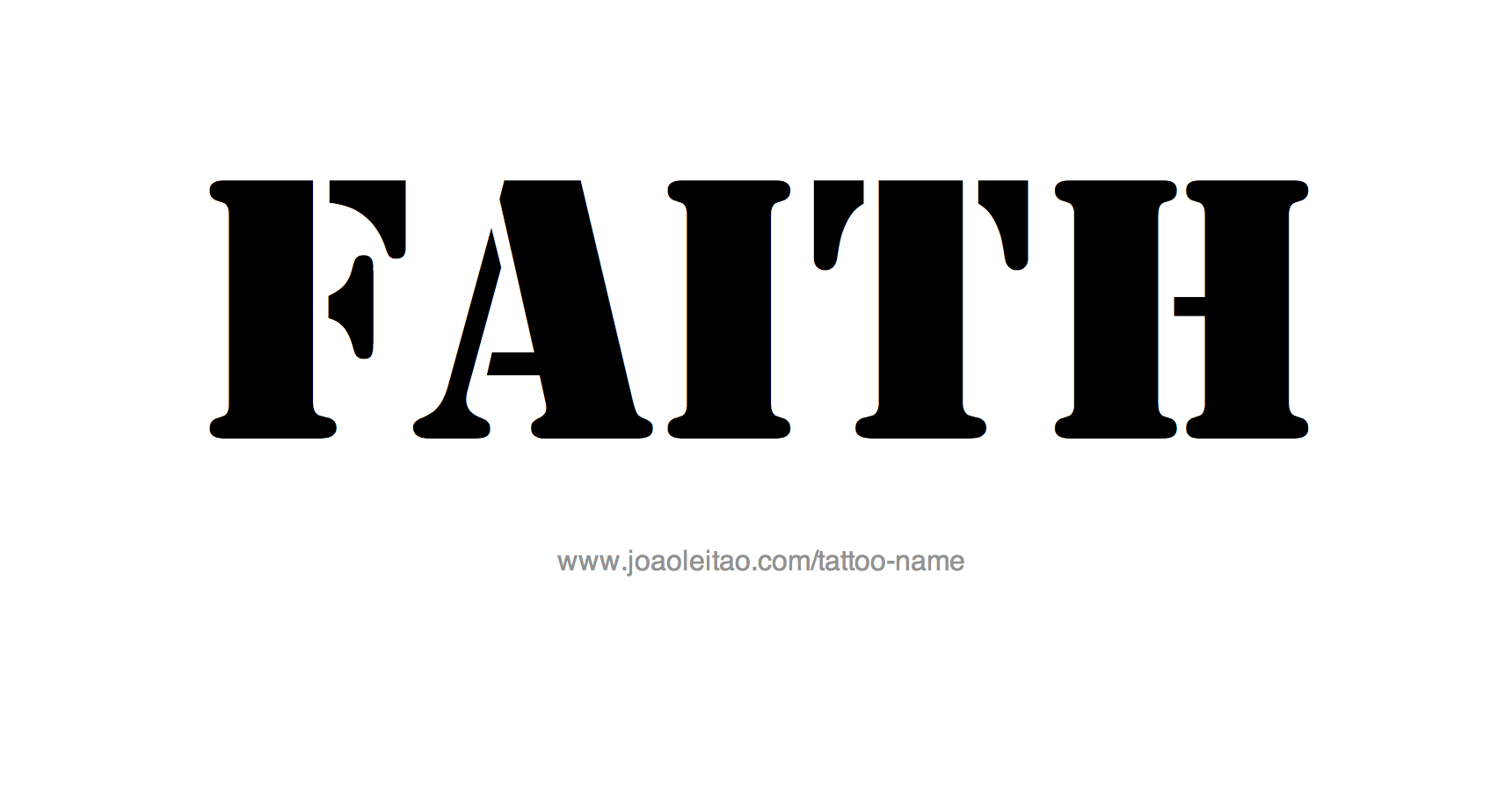 Tattoo Design Name Faith 