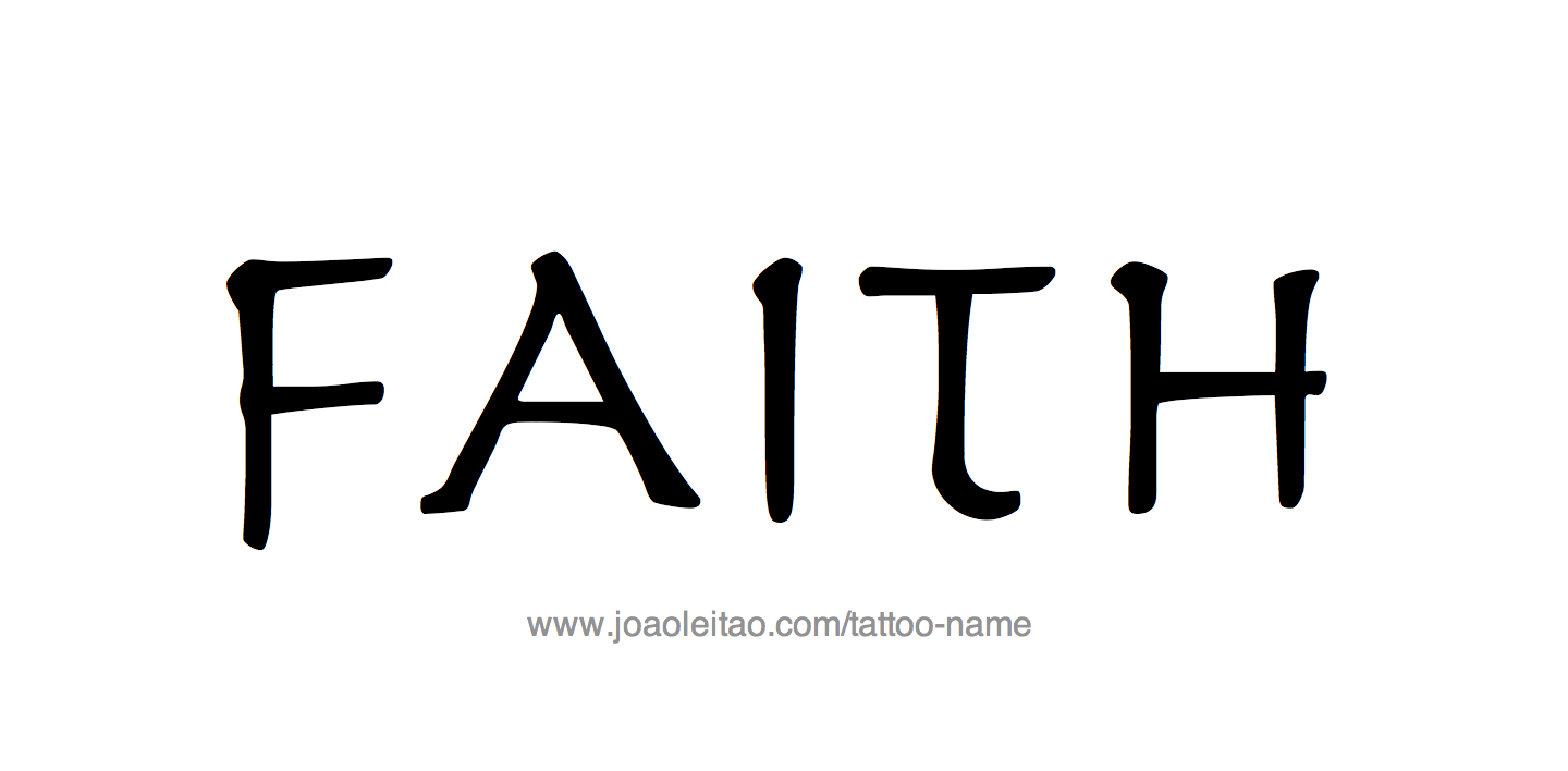 Tattoo Design Name Faith 