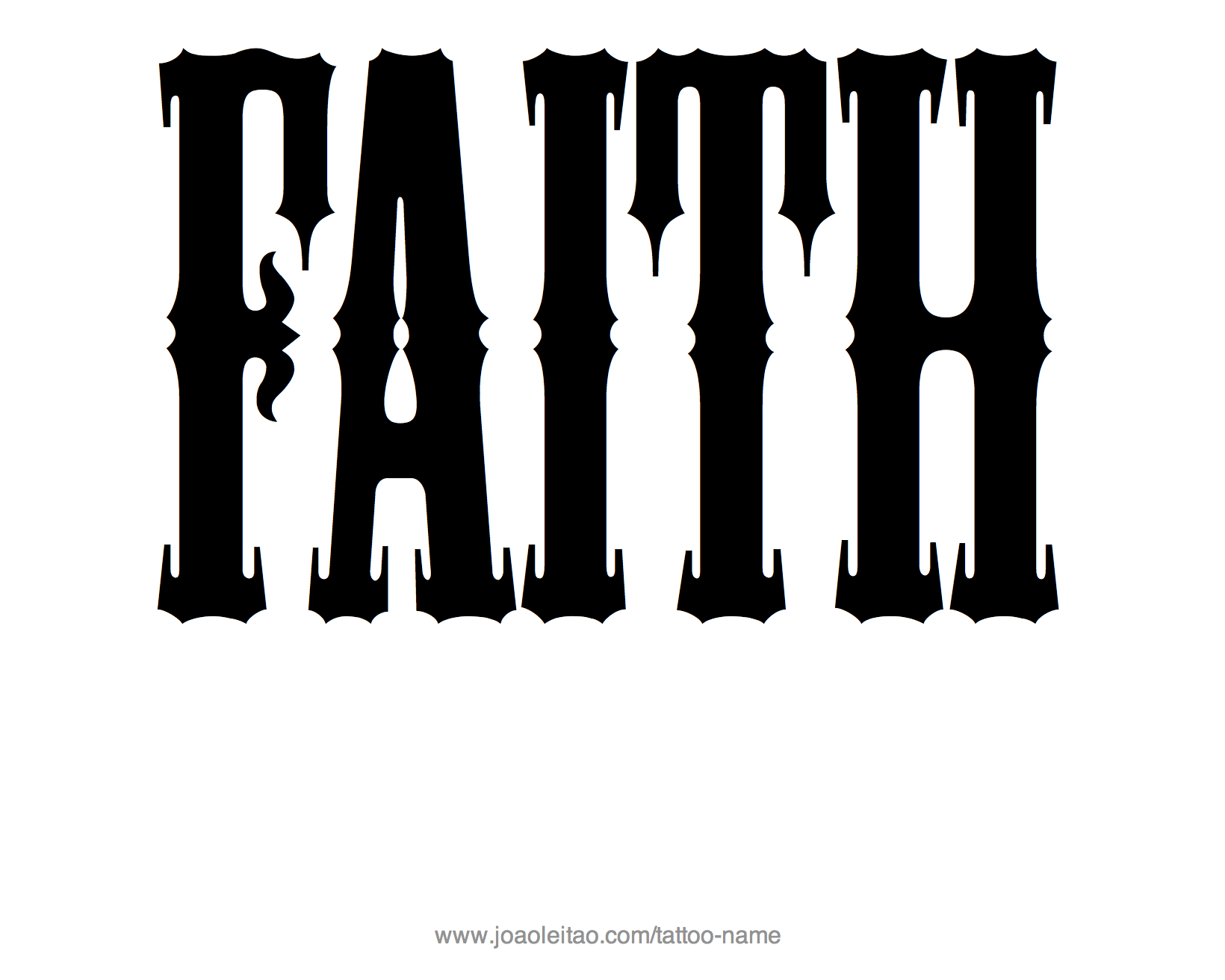 Tattoo Design Name Faith 