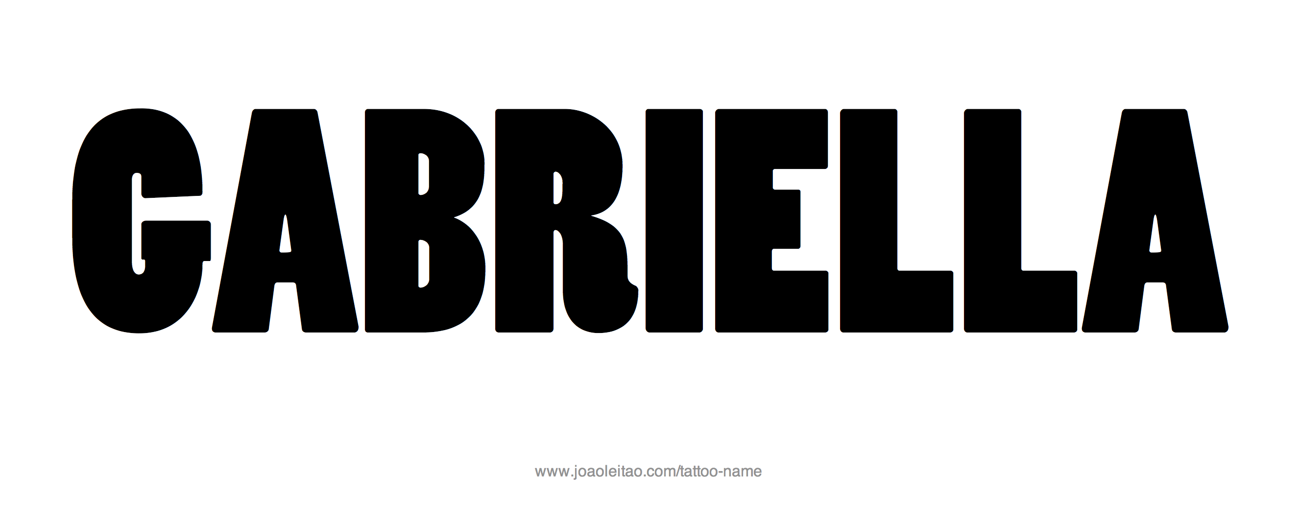 Tattoo Design Name Gabriella 