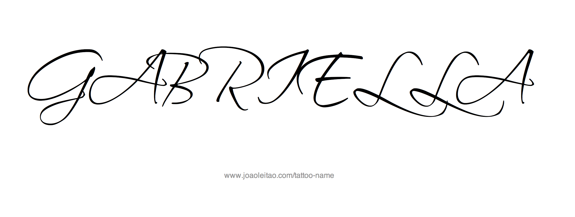 Tattoo Design Name Gabriella 