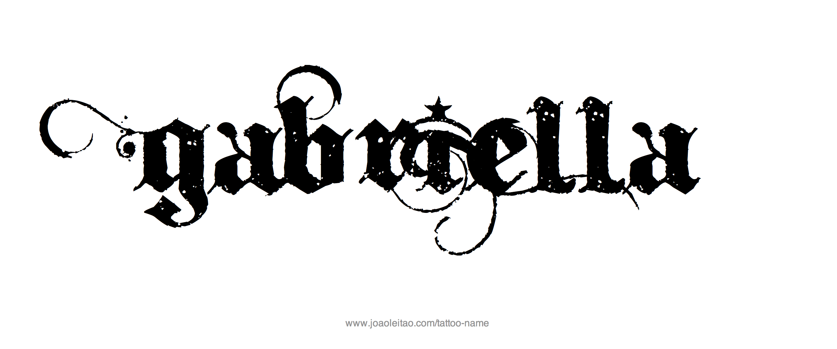 Tattoo Design Name Gabriella 