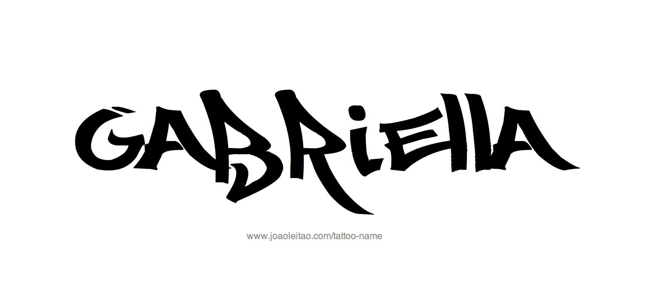 Tattoo Design Name Gabriella 