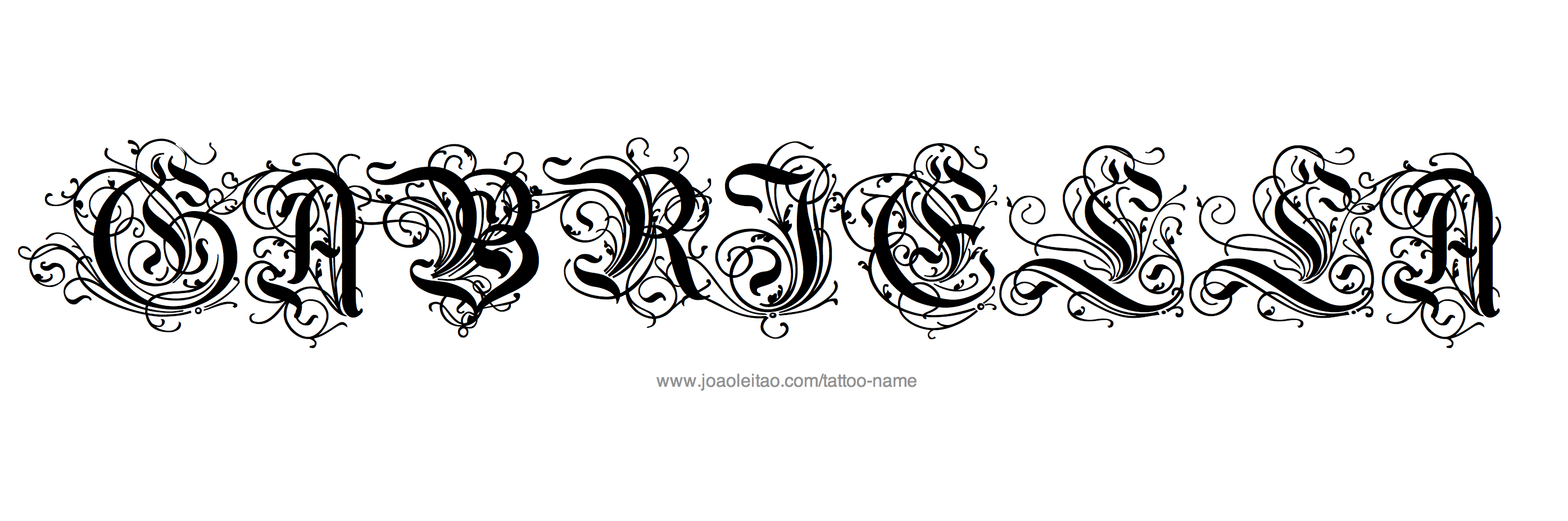 Tattoo Design Name Gabriella 