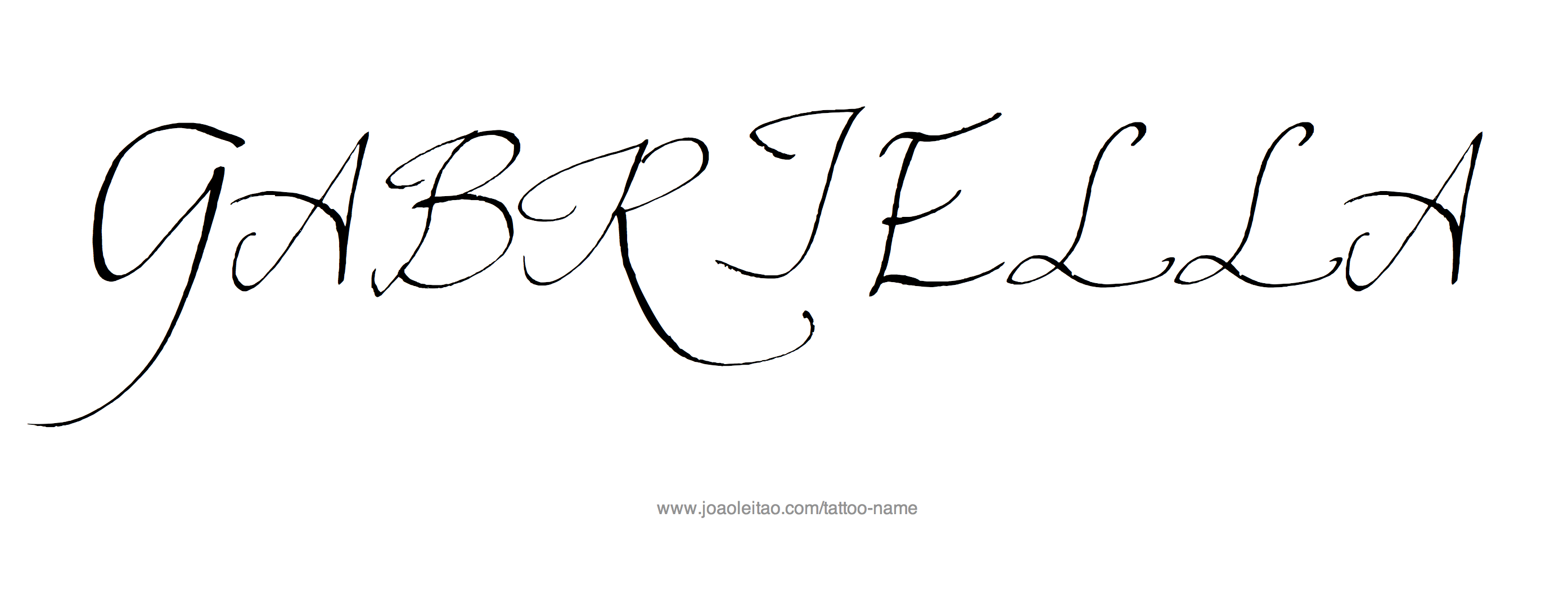 Tattoo Design Name Gabriella 