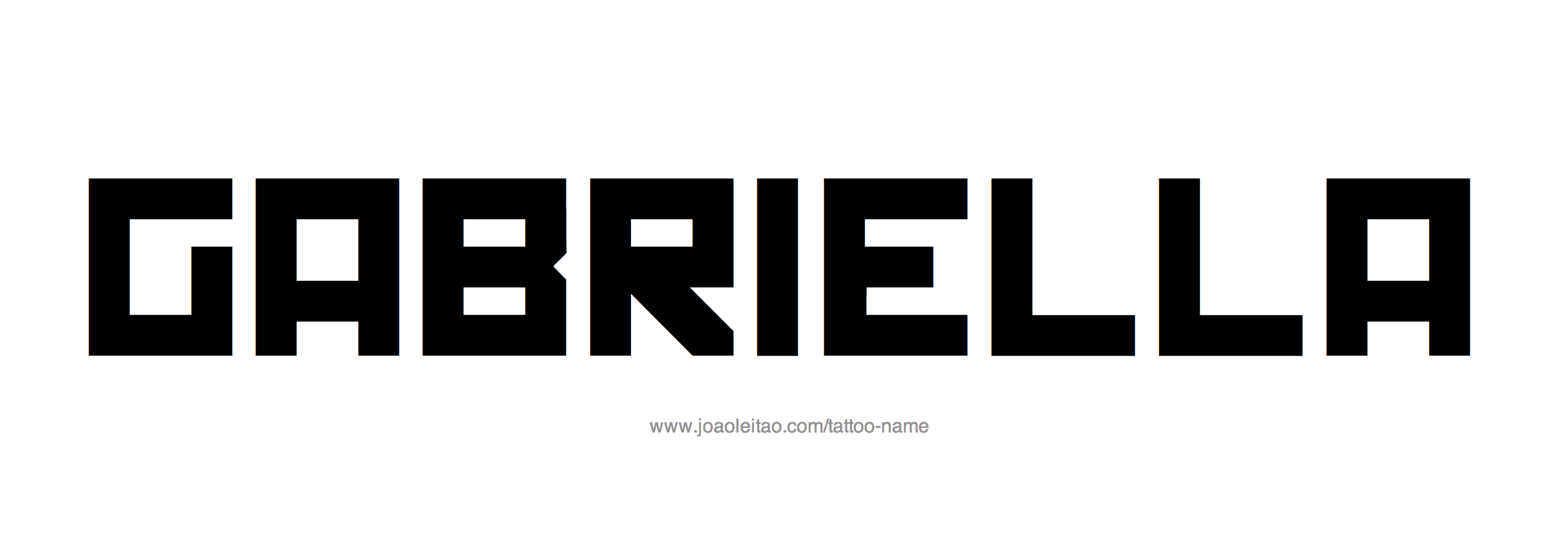 Tattoo Design Name Gabriella 