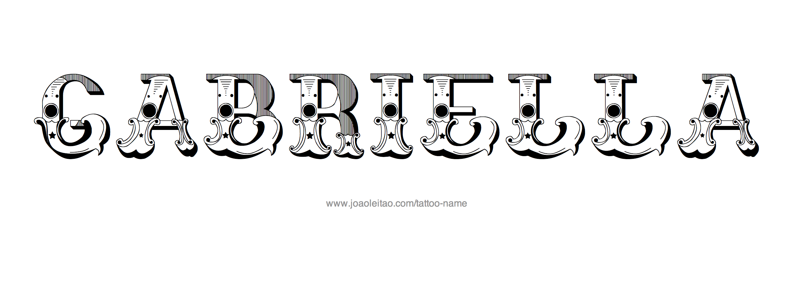 Tattoo Design Name Gabriella 