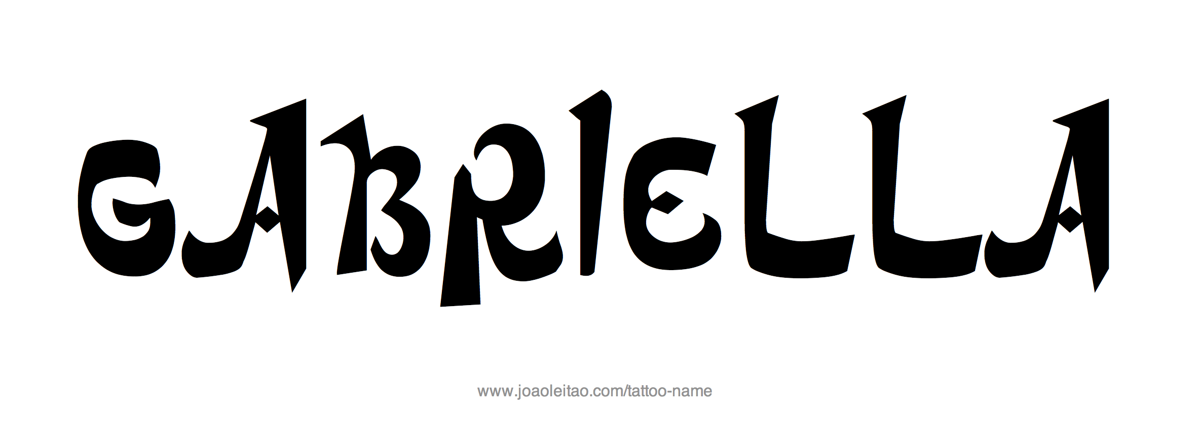 Tattoo Design Name Gabriella 