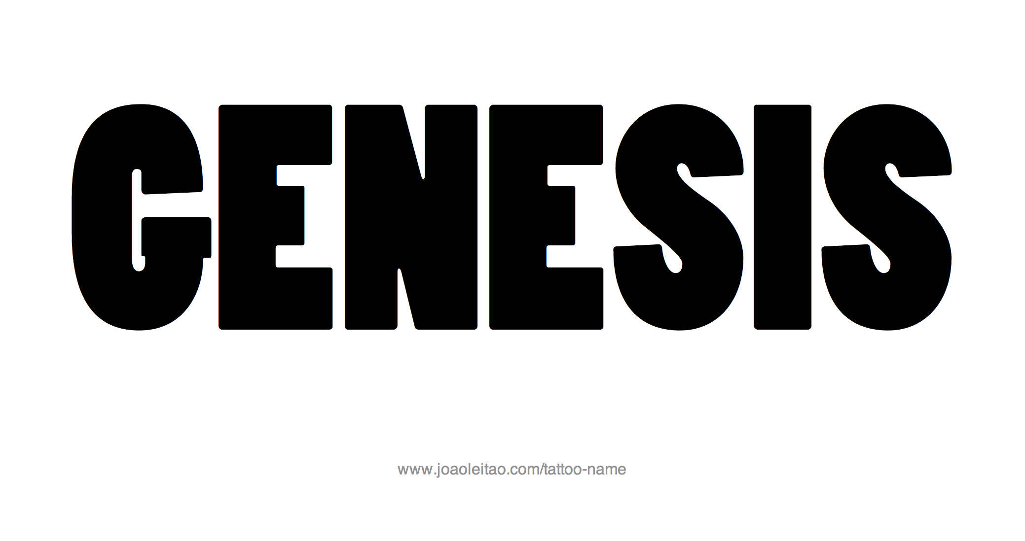 Tattoo Design Name Genesis 