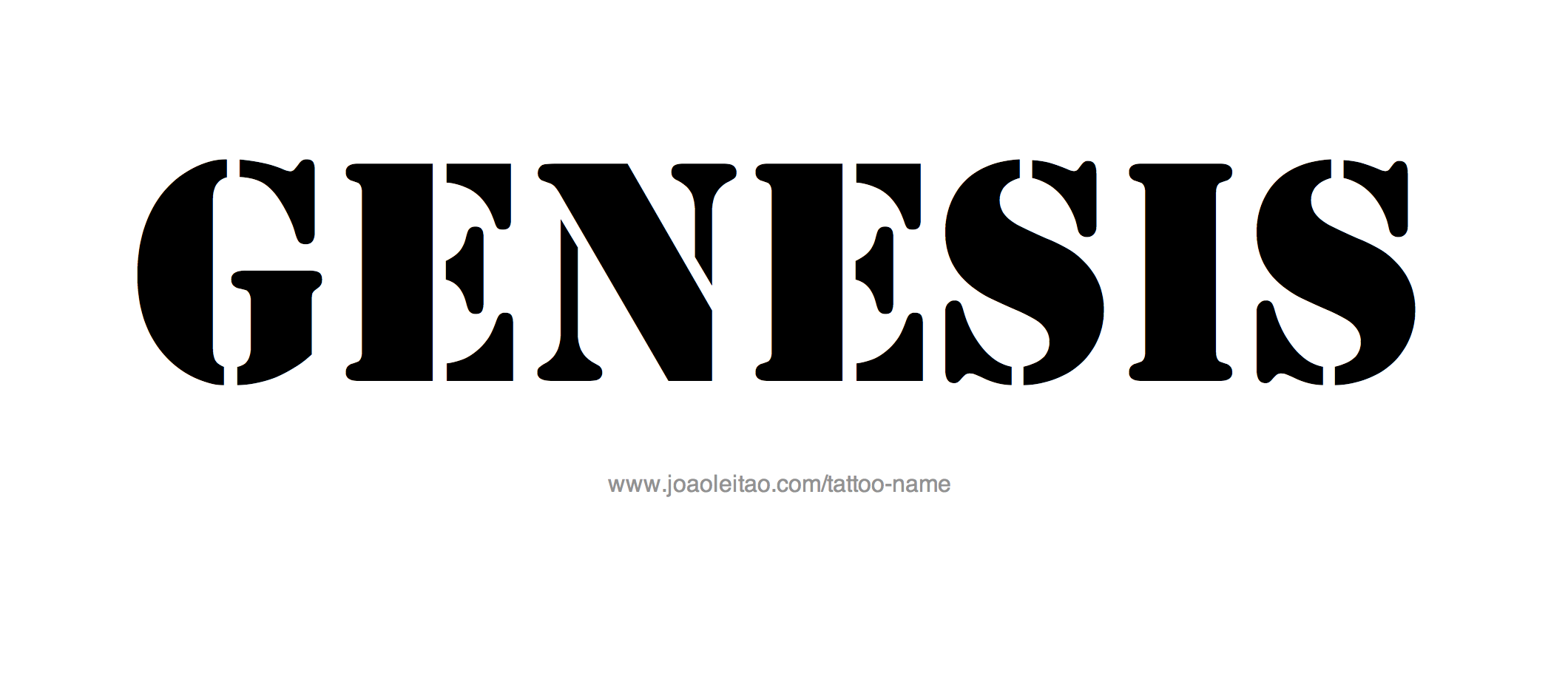 Tattoo Design Name Genesis 