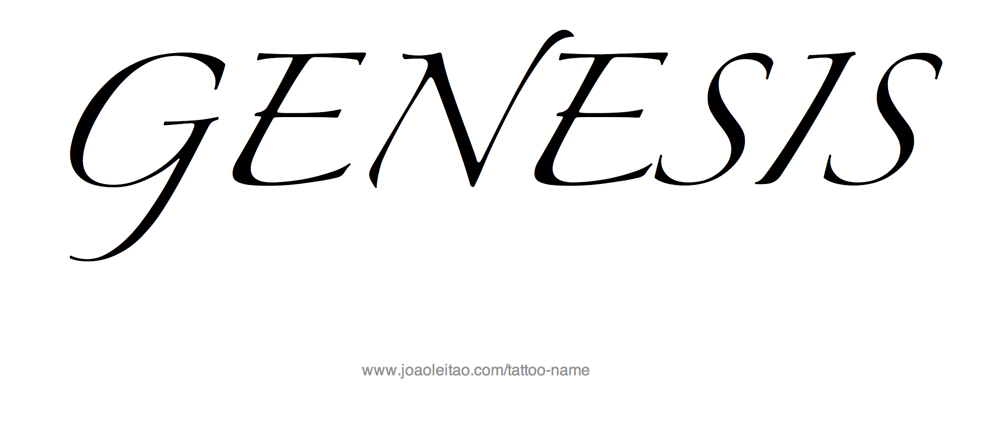 Tattoo Design Name Genesis 