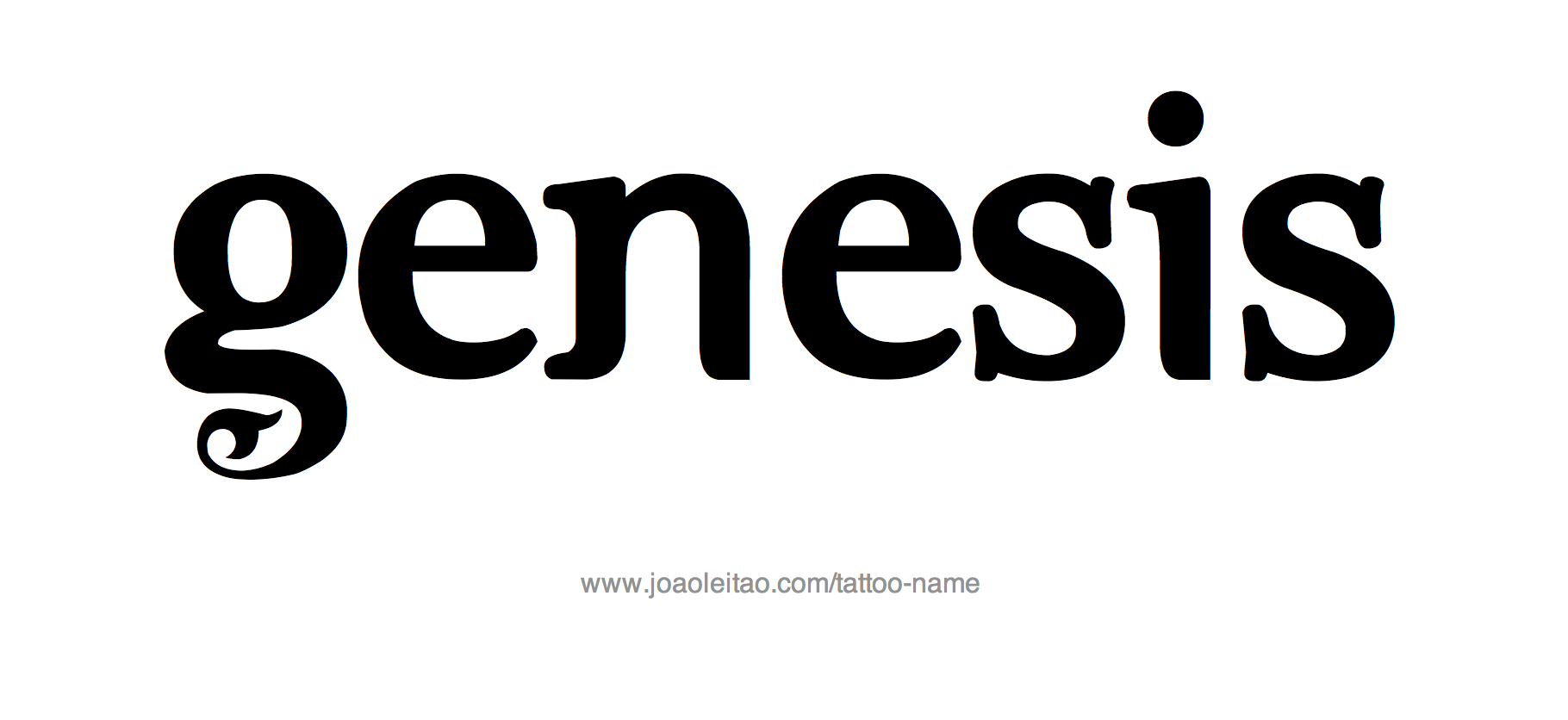 Tattoo Design Name Genesis 