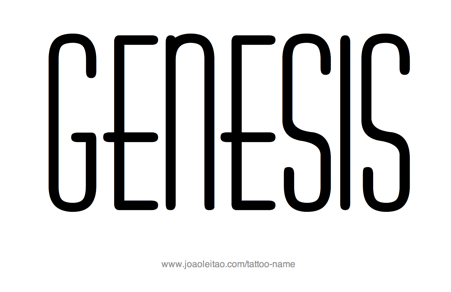 Tattoo Design Name Genesis 