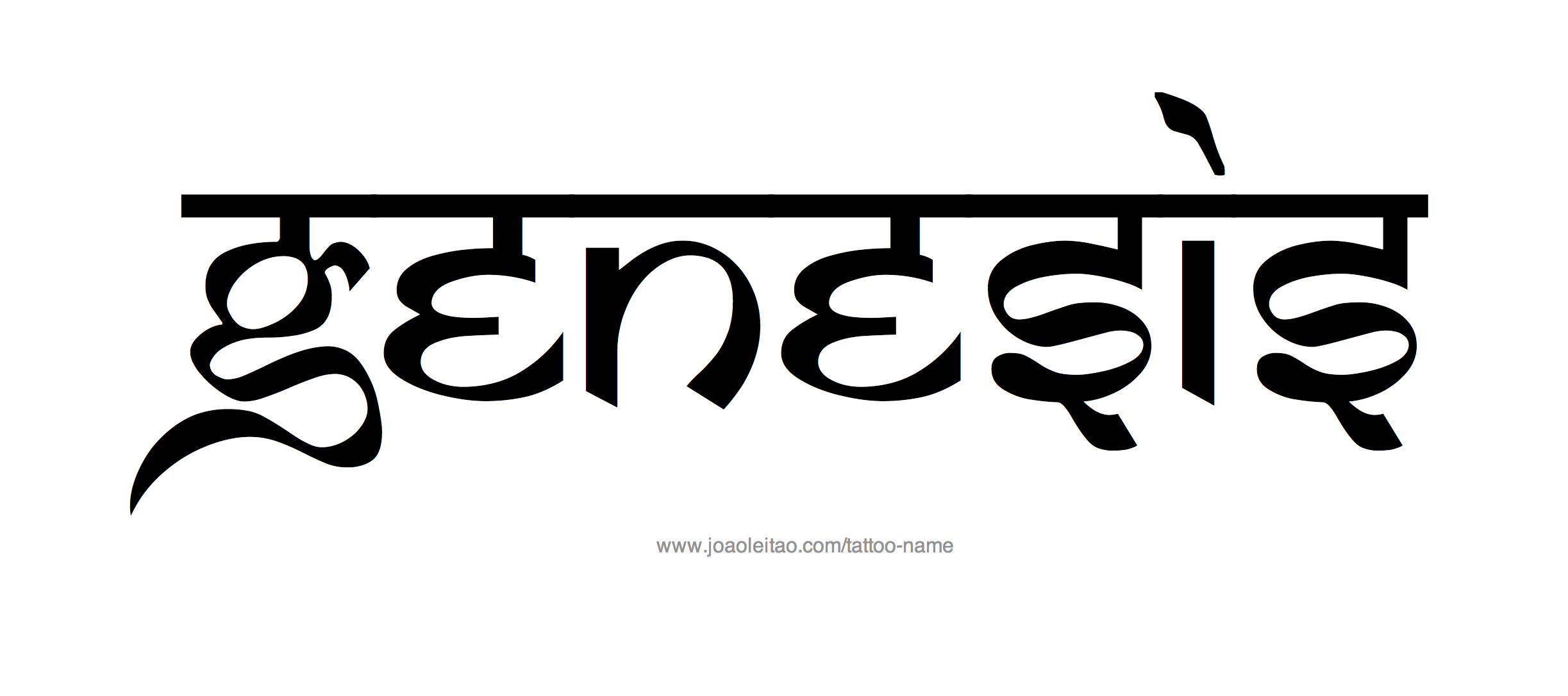 Tattoo Design Name Genesis 