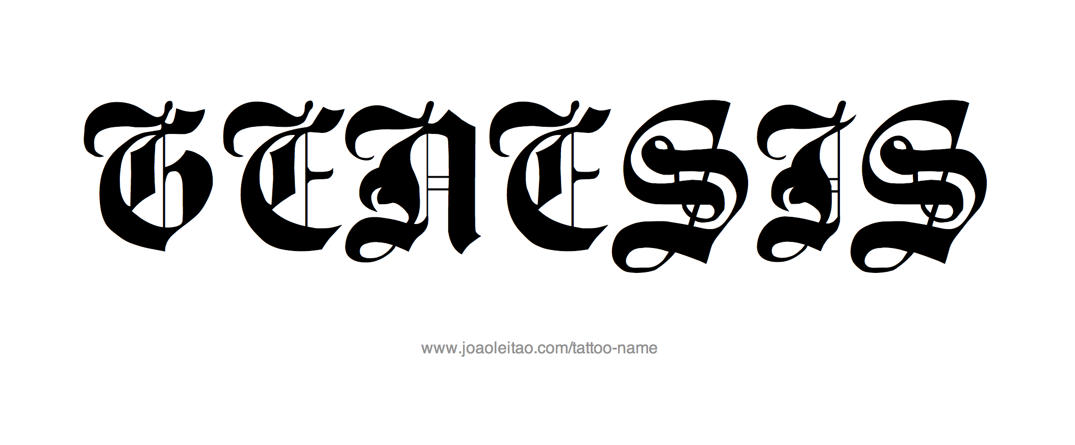 Tattoo Design Name Genesis 