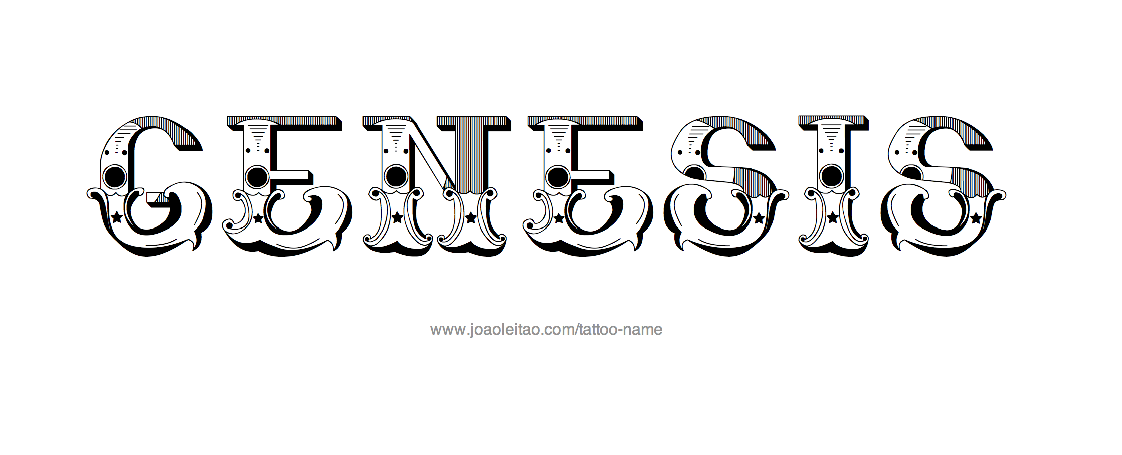 Tattoo Design Name Genesis 